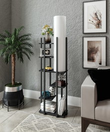 Opviq Vogue - OSM Lámpara de pie Negro y blanco